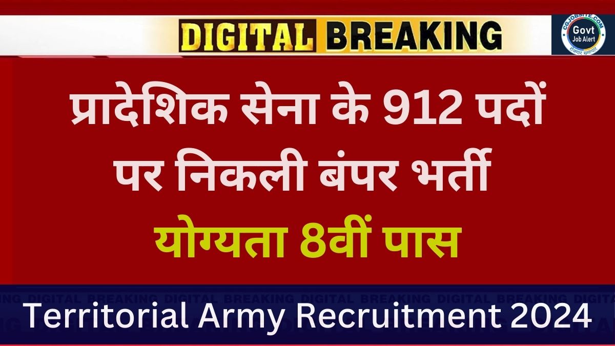 Territorial Army Recruitment 2024